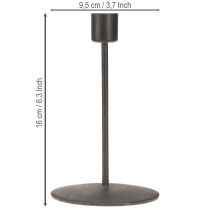 kohteita Metallinen kynttilänjalka antiikkiruskea K16cm 2kpl