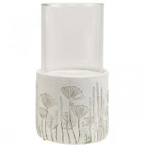 kohteita Kynttilänjalkalyhty lasi pohjalla Ø17cm H32cm