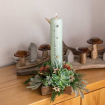 kohteita Kynttilänjalka, pöytäkoristeet joulu, kynttilänjalka tähti H7cm Ø20cm/6.5cm