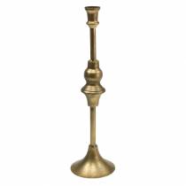 Joulukynttilänjalka messinkiväristä metallia Ø10.5cm K38.5cm