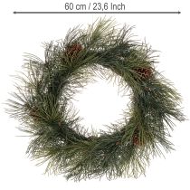 kohteita Keinotekoinen männynoksaseppele käpyillä 60 cm