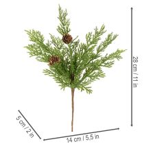 kohteita Keinotekoinen männynoksa käpyineen, 28 cm, 6 kpl