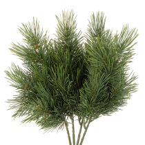 kohteita Keinotekoinen männynoksa talvikoristeisiin, 40 cm, 4 kpl
