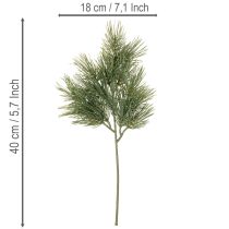 kohteita Keinotekoinen männynoksa talvikoristeisiin, 40 cm, 4 kpl