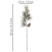 kohteita Keinotekoinen männynoksa käpyillä ja pitkillä neulasilla 105cm