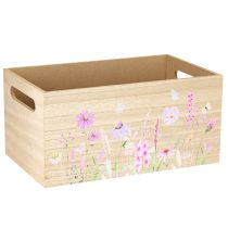 kohteita Pieni puinen laatikko puinen laatikko kukkaperhonen 30x18cm
