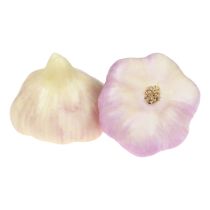 Keinotekoiset kasvikset koristeeksi valkosipuli vaaleanpunainen, valkoinen Ø6,5cm 2kpl
