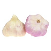 Keinotekoiset kasvikset koristeeksi valkosipuli vaaleanpunainen, valkoinen Ø6,5cm 2kpl