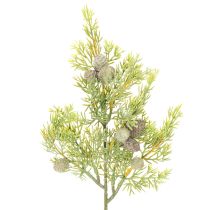 kohteita Keinotekoinen havupuun oksa käpyineen keinotekoiseksi pöytäkoristeeksi, 39 cm, 4 kpl