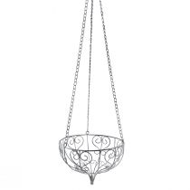 kohteita Metallikori ripustamiseen metallikoristeeseen valkoinen harmaa Ø24cm K19cm