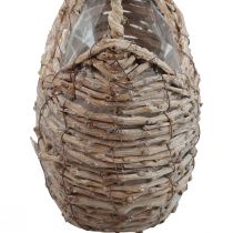 kohteita Kädensijainen kori kori, pesty valkoinen 18×11×11cm