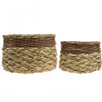 kohteita Pajukori Natural Pajukasvikulho Natural L30/22cm K20/17cm 2 kpl setti