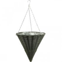 Kori vaalea kartiolaukku harmaa Ø35cm K37cm