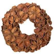 kohteita Kuivattu lootusseppele, koristeellinen oviseppele, 35cm