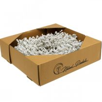 kohteita Jouluseppele valkoinen kuivattu kukka seppele pellava Ø34cm