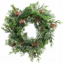 Jouluseppele käpyillä Adventtiseppele keinotekoinen Ø40cm