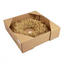 kohteita Boho-koristeseppele, pellavakoristeseppele, luonnonvärinen seppele, kuiva, Ø28cm