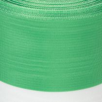 kohteita Vihreä ja valkoinen moiré-seppelenauha, 100 mm x 25 m - kansallisnauha, taftireunus, rusettinauha, koristenauha