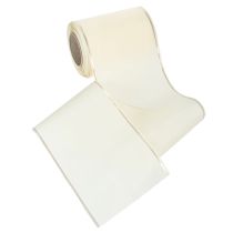 kohteita Kermanvärinen kranssinauha kultareunalla, supersatiinia, 125 mm leveä, 25 m pitkä - Vedenkestävä, ihanteellinen tietokoneella tulostukseen ja ympäristöystävällinen