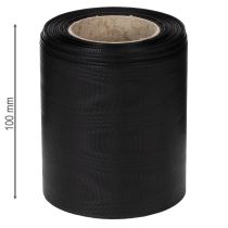 kohteita Musta kranssinauha 100mm 25m - surunauha, rusettinauha, koristenauha, kukkakauppojen tarvikkeet