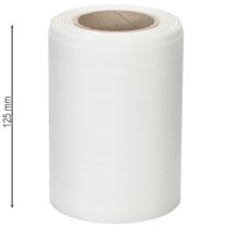kohteita Valkoinen seppelenauha 125 mm 25 m koristenauha hautajaisiin haudankoristelu