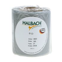 kohteita Satiinikranssinauha, hopea, 100 mm leveä, 25 m pitkä, hautajaisseppeleisiin, muistoseppeleisiin ja vuosipäiviin, säänkestävä ja kompostoituva