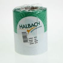 kohteita Moiré-seppelenauha 125 mm x 25 m vihreänä ja valkoisena, taftista kudottu nauha, kansallisnauha, koristenauha