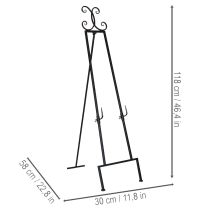 kohteita Koristeellinen kranssiteline vakaalla jalustalla, täydellinen monipuolinen asuste, 118 cm