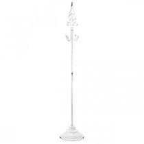 Seppeleteline Shabby Chic Valkoinen Seppeleteline Metalli 4 Koukkua K76cm