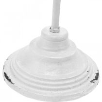 kohteita Seppeleteline Shabby Chic Valkoinen Seppeleteline Metalli 4 Koukkua K76cm