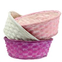 kohteita Sirukori pyöreä purppura/valkoinen/pinkki Ø25cm 6 kpl