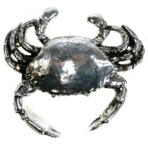kohteita Koristeellinen rapu, antiikkihopea, 12 cm