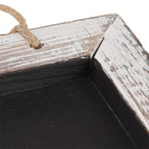 kohteita Liitutaulu ripustamiseen vintage musta valkoinen 24,5×20cm 2kpl