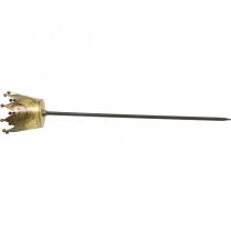 kohteita Teekynttilätelineen kruunu kiinnitettäväksi messinkiä Ø9,5cm H50cm