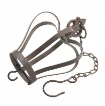 kohteita Metallikruunu ripustettavaksi koukulla ruosteenruskea Ø11cm H17cm