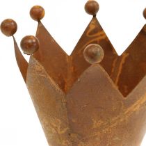 Koristeellinen lyhty, Metallinen kruunu, Teelamppupidike Ruostumatonta terästä H6,5cm Ø4cm