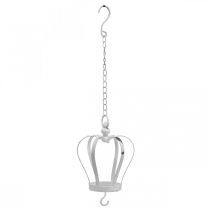 kohteita Koristekruunu ripustamiseen valkoinen shabby chic H20cm