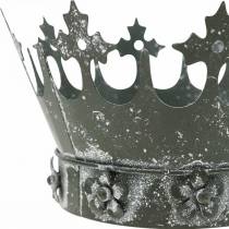 Pöydän koriste, Koristeellinen kruunu, Kukkainen metallinen lyhty, Kukkapannu, Metalli koriste, Metalli koristeena