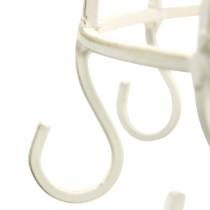 kohteita Koristekruunu koukulla valkoisen ripustamiseen Ø29cm