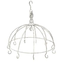 kohteita Keittiökruunu Keittiöhenkari Metal Valkoinen Shabby Chic Ø31,5cm