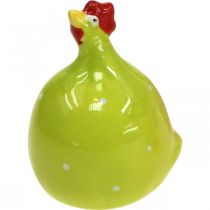 Koristeellinen kanan keraaminen koristefiguuri Pääsiäinen värikäs lajitelma H6cm 6 kpl