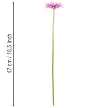kohteita Keinotekoiset Gerberat Puutarhakukat, Violetit, 47 cm, 6 Kappaletta