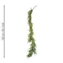 kohteita Keinotekoinen eukalyptusseppele, koristeseppele, vihreä, 150 cm