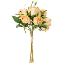 kohteita Tekokukkien ruusukimppu, realistinen koriste olohuoneeseen, 31 cm, 3 kpl