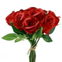 kohteita Keinotekoisia ruusuja punaisessa nippussa 30cm 10kpl