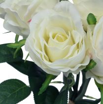 kohteita Keinotekoisia ruusuja nippuna valkoinen 30cm 8kpl