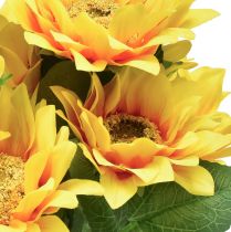 kohteita Keinotekoinen auringonkukkakimppu Pick Yellow Orange 45cm