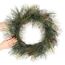 kohteita Keinotekoinen männynoksaseppele käpyillä 60 cm