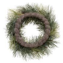 kohteita Keinotekoinen männynoksaseppele käpyillä 60 cm