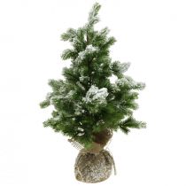 Keinotekoinen minijoulukuusi säkissä Snowy Ø32cm K55cm